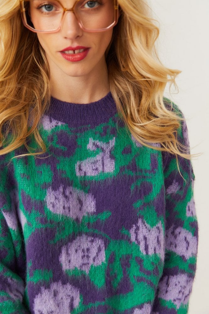JAYLEY Lucy Brushed Cashmere Oversized Jumper