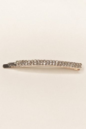 Mocha Diamante Hair Clip