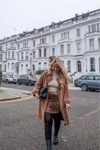 Mocha Faux Fur Coat