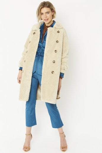 Mocha Faux Fur Coat