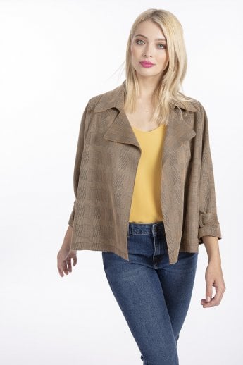 Mocha Luxury Faux Suede Jacket