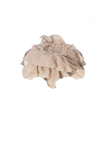 Mocha Silk Chiffon Neck Scarf