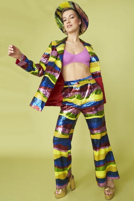 Multi Coloured Sequin Blazer