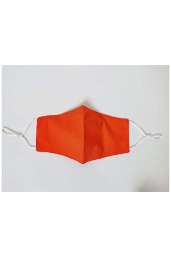 Orange Unisex Block Colour Fashion Cotton Face Mask
