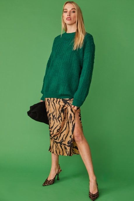 Oversized Criss Cross design Jumper