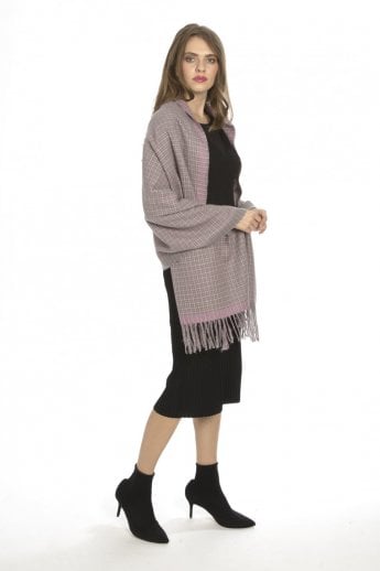 Pink Cashmere Blend Wrap