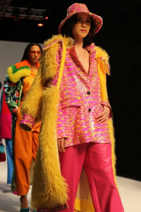 Pink Eco Leather Trousers