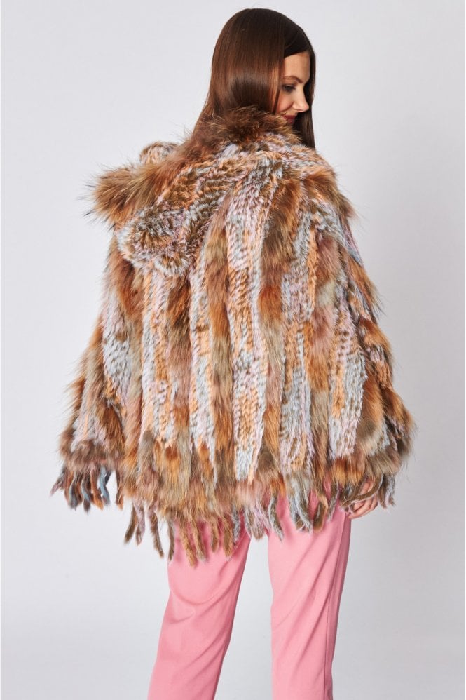 Fox and Rabbit Hooded Poncho