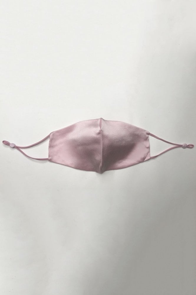 JAYLEY Pink Handmade 100% Mulberry Silk Adults Face Mask