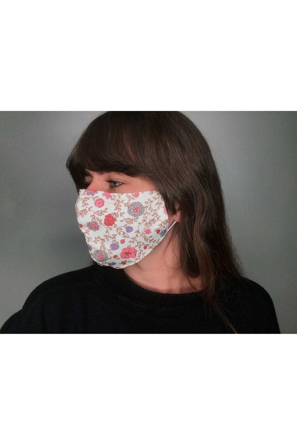 First Fashion Pink Silk Facemask Women Reusable Washable Fabric Silk Face Mask