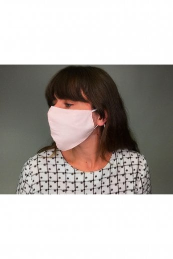 Pink Unisex Block Colour Fashion Cotton Face Mask