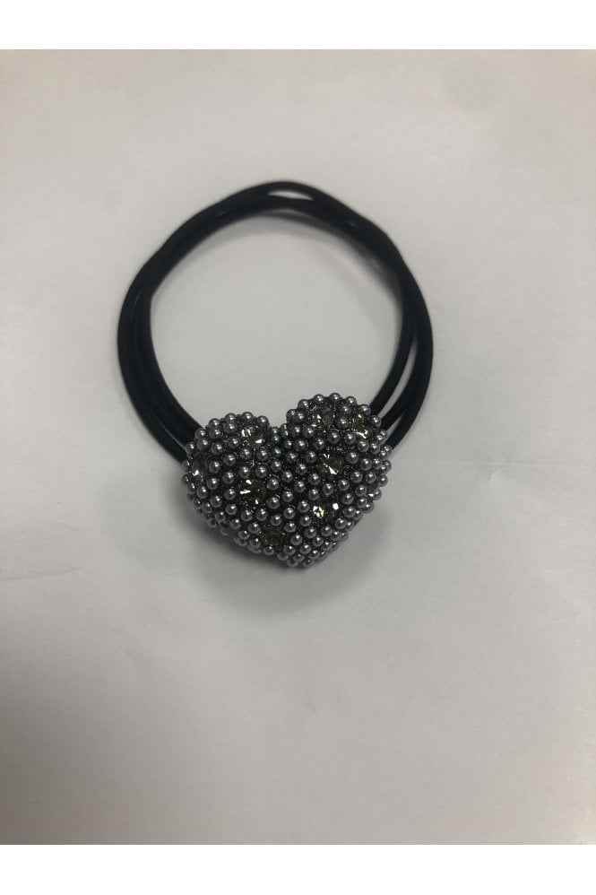 JAYLEY Precious Stone Heart Hair Scrunchie