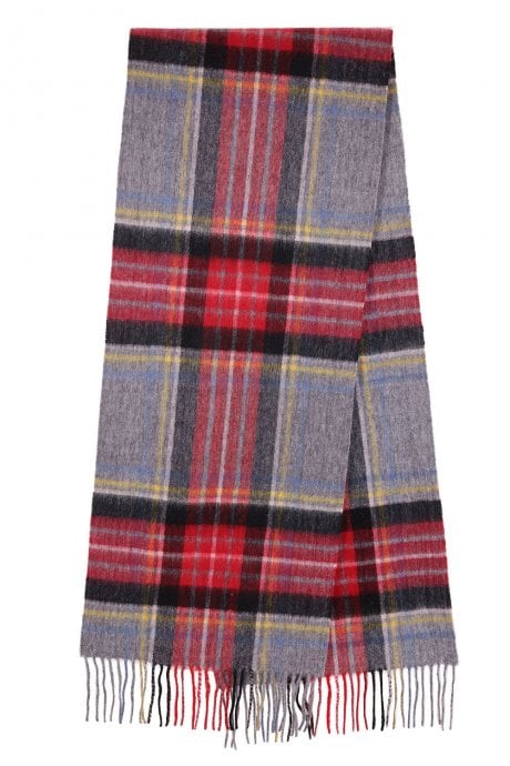 Pure Lambswool Checked Scarf
