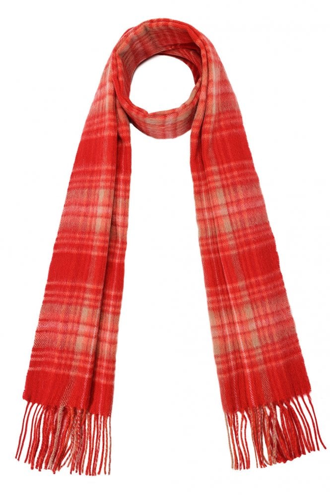 JAYLEY Pure Lambswool Checked Scarf