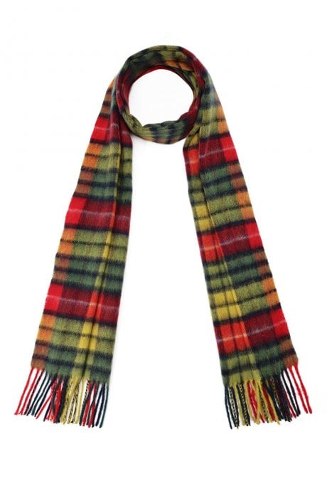 Pure Lambswool Checked Scarf