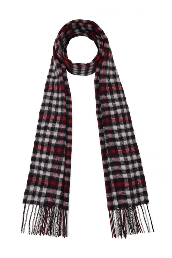 JAYLEY Pure Lambswool Checked Scarf
