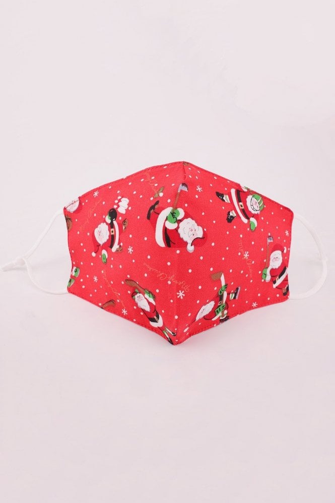 JAYLEY Red Christmas Reusable Cotton Face Masks