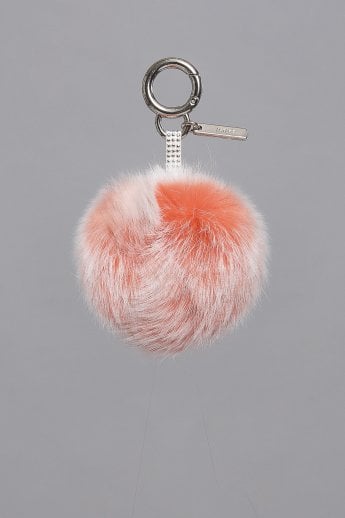 Red Coney Fur Pom Bag Charms