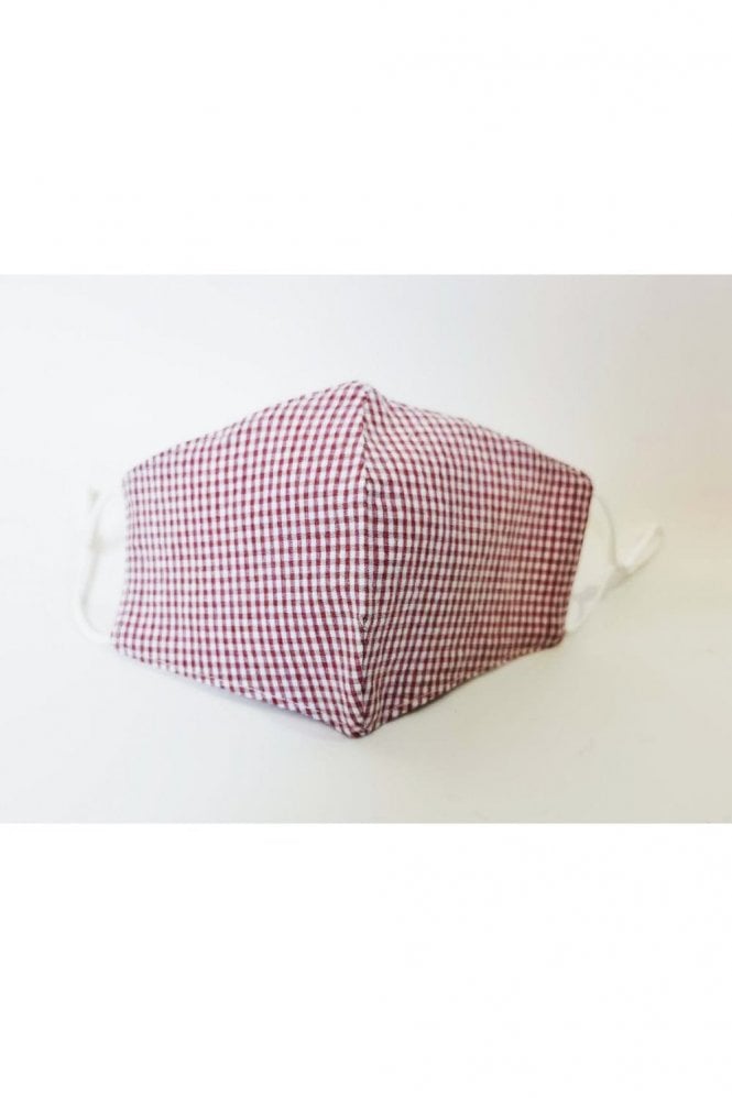 JAYLEY Red Gingham Reusable Adults Fashion Face Mask