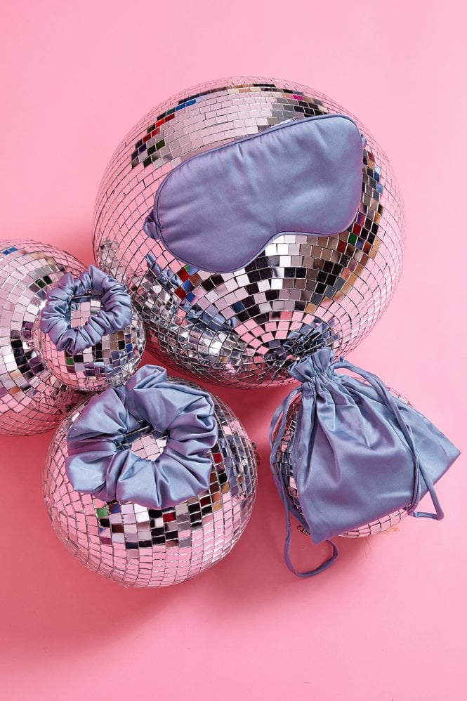 JAYLEY Silk Blend Eye Mask Scrunchie Set