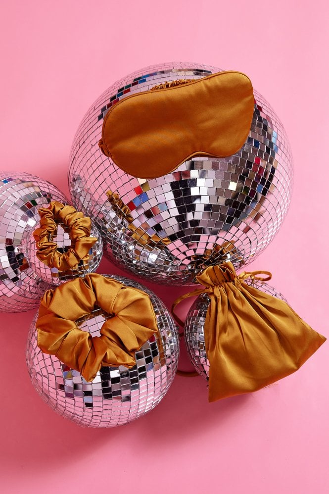 JAYLEY Silk Blend Eye Mask Scrunchie Set