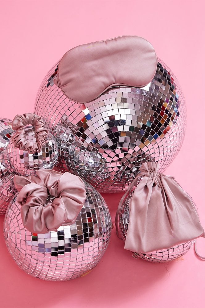 JAYLEY Silk Blend Eye Mask Scrunchie Set