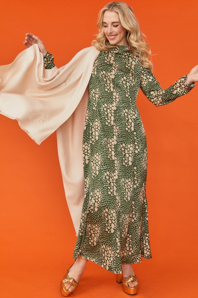 JAYLEY Silk Blend Maxi Dress