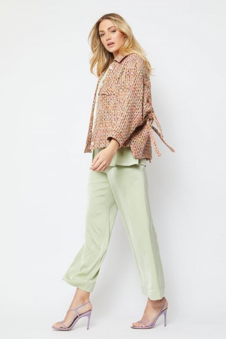 Silk Wool Blend Melta Jacket