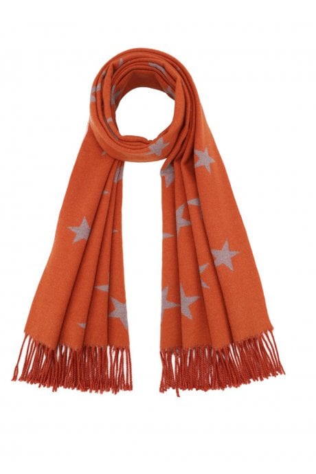Star Tassel Reversible Cashmere Blend Scarf