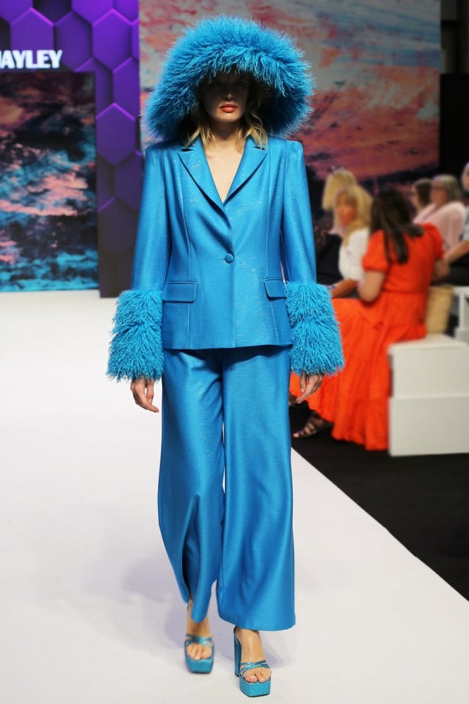 JAYLEY Tencel Blend Flared Trousers