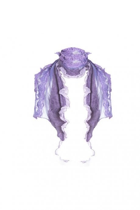 Vintage Lace Knit Scarf